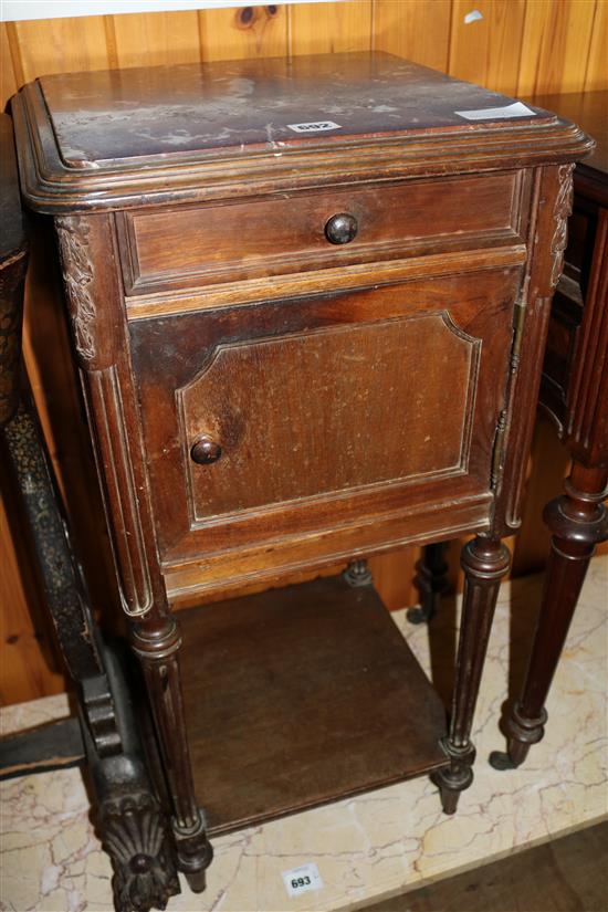 Marble bedside cupboard